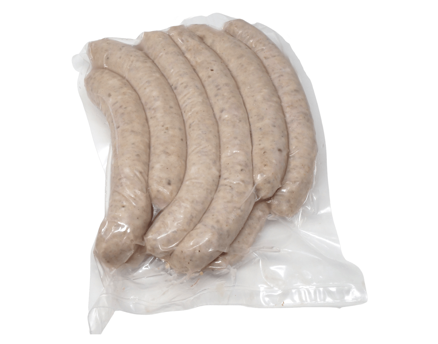 Grobe gebrühte Bratwurst