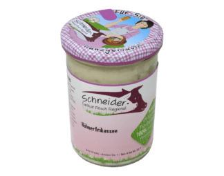 Hühnerfrikassee im Glas