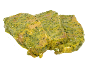 Kräuterbutter-Steaks durchwachsen