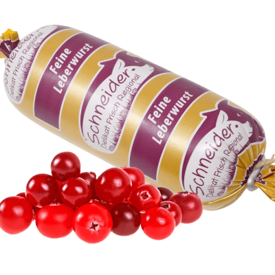 Leberwurst + Preiselbeeren
